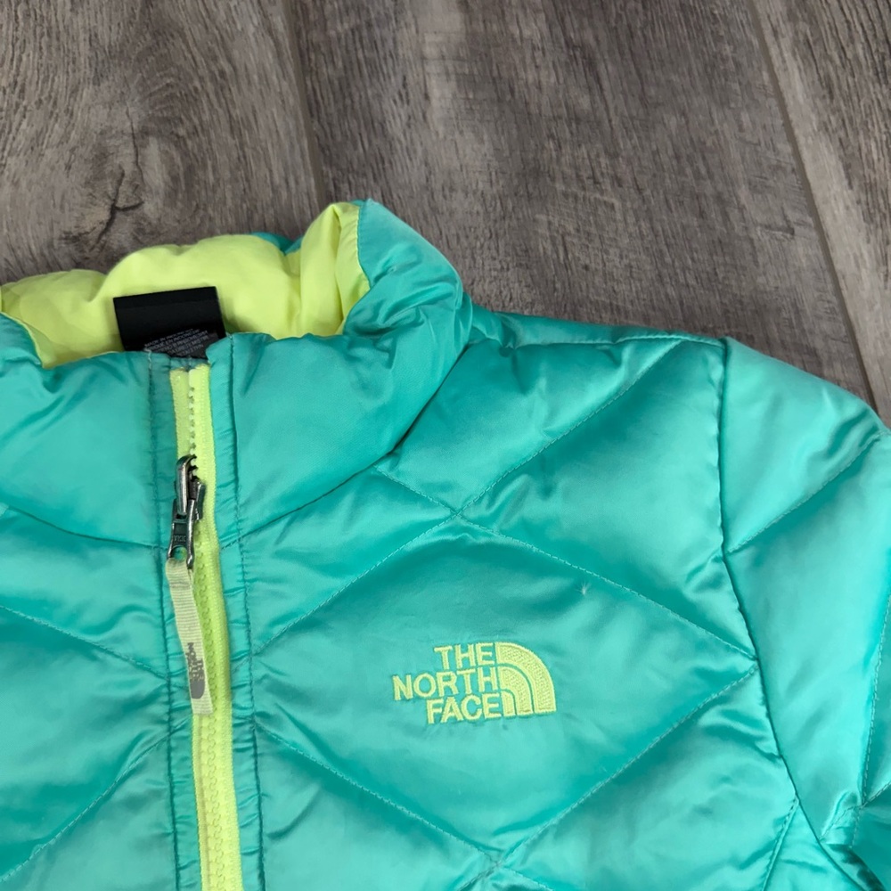 North Face Teal Quilted Jacket - Picture 7 of 16